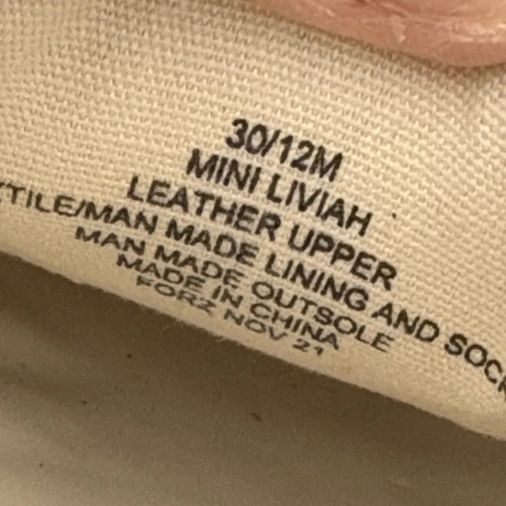 Kurt Geiger London Mini Liviah Leather Snakeskin Sneakers Toddler Size 12M EU 30
